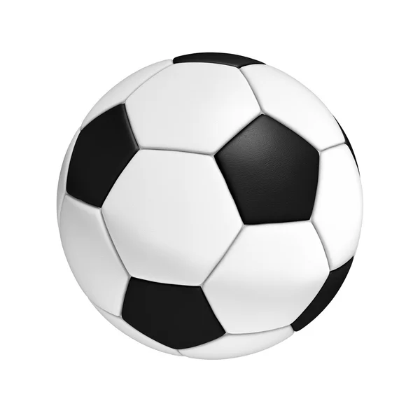 Ballon de football isolé sur fond blanc — Photo