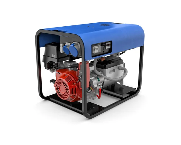 Portable generator isolated on a white background — Stock Photo, Image