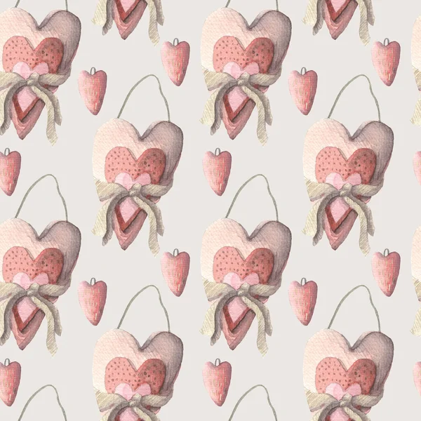 발렌틴 들 이그린 낭만적 인 물감 무늬 손 — 스톡 사진