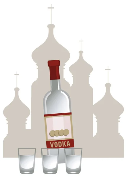 Russische wodka — Stockvector