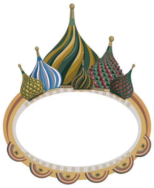 Moldura com cúpulas do Kremlin Ilustrações De Bancos De Imagens Sem Royalties