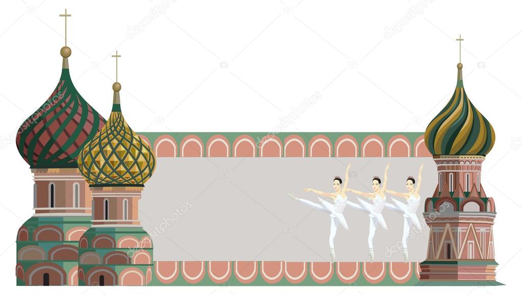 Frame with Kremlin Towers
