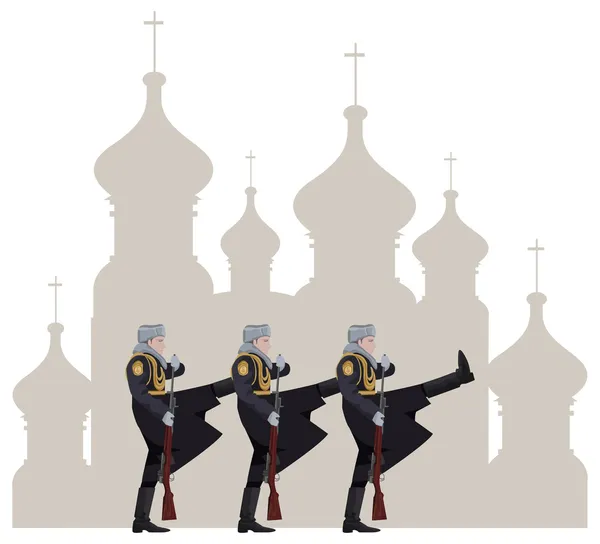 Ryska soldater — Stock vektor