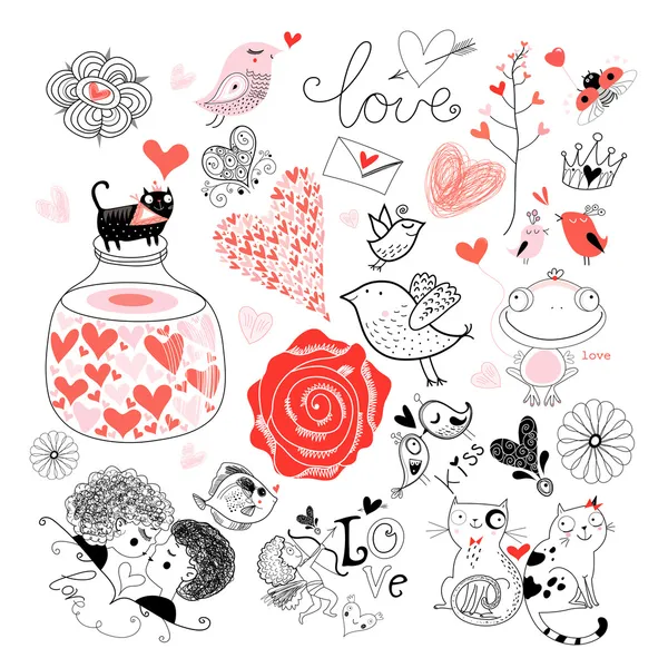 Berbeda untuk Hari Valentine Stok Ilustrasi 