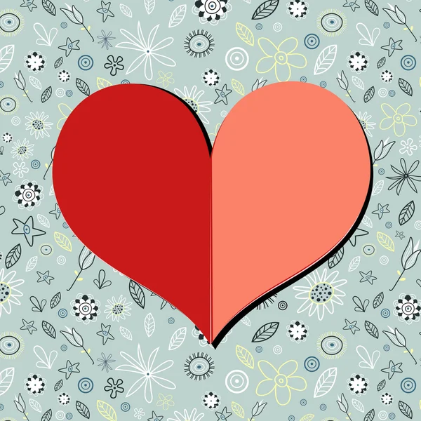 Бумажное сердце — стоковый вектор