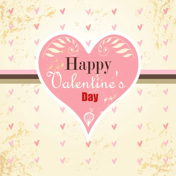 Background with hearts for Valentine's day — Stock Vector