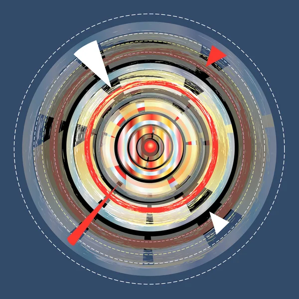 Heldere abstracte circulaire element — Stockvector