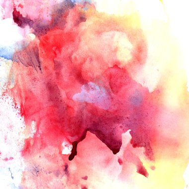 Colorful abstract watercolor background clipart