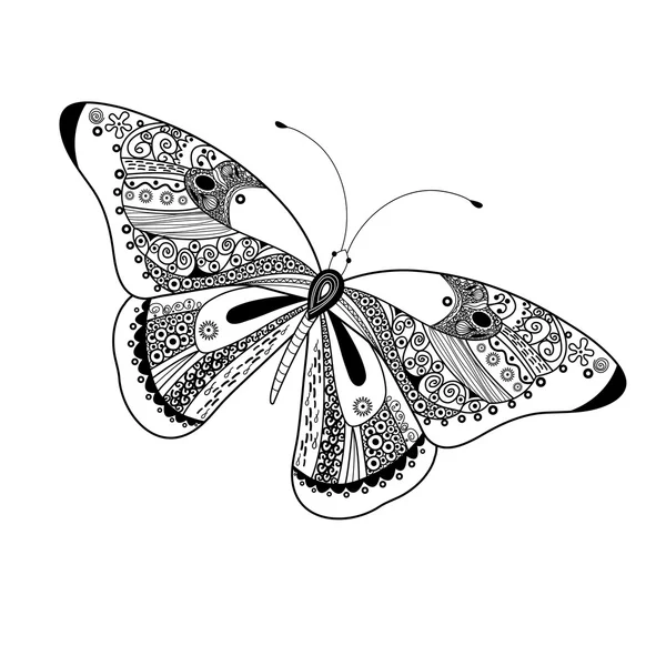 Mariposa gráfica — Vector de stock
