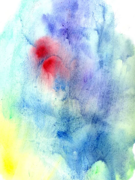 Mooie blauw met hints van abstracte aquarel achtergrond — Stockfoto