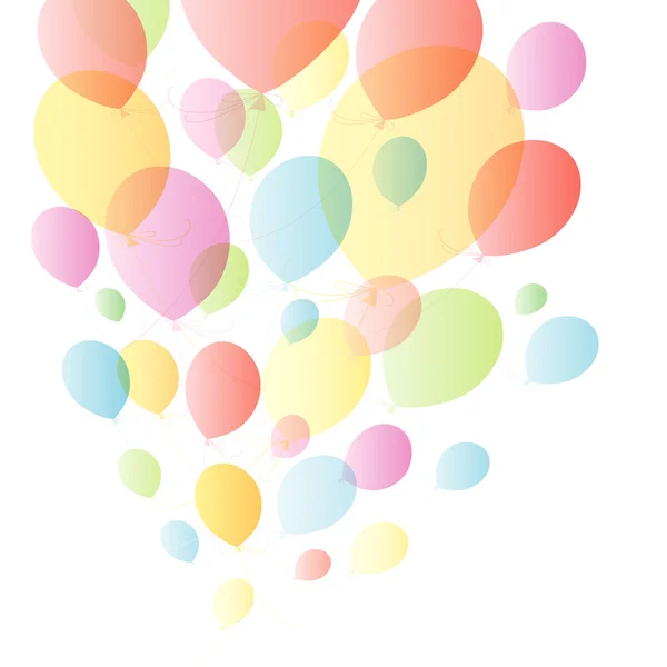 Arrière-plan avec ballons — Image vectorielle