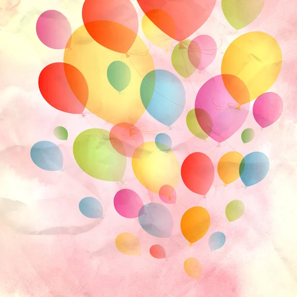 Antecedentes com balões — Fotografia de Stock