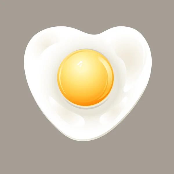 Lezzetli kızarmış yumurta — Stok Vektör