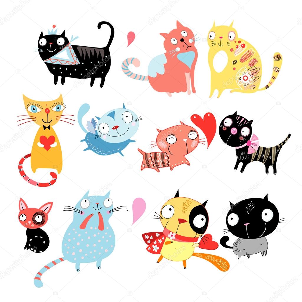 Cat cartoon Vector Art Stock Images | Depositphotos Cat cartoon Vector Art Stock Images | Depositphotos