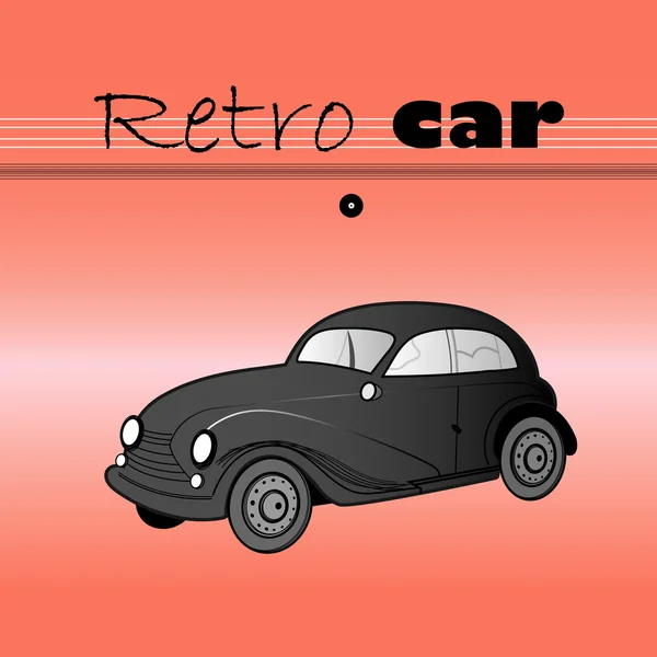 Retro autó — Stock Vector