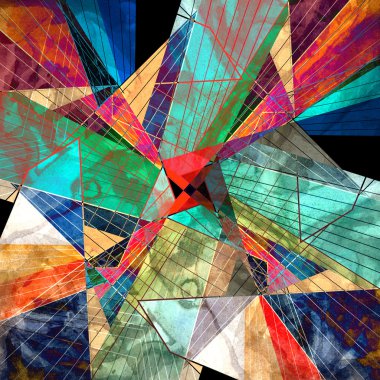 soyut geometrik desen