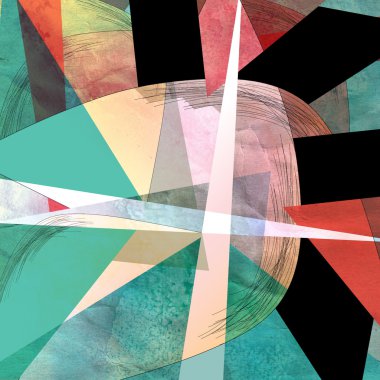 soyut geometrik desen