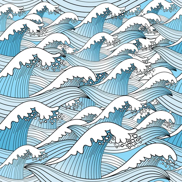 Textura das ondas do mar — Vetor de Stock