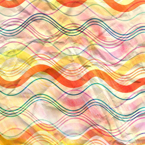 与条纹波浪抽象背景 — 图库照片