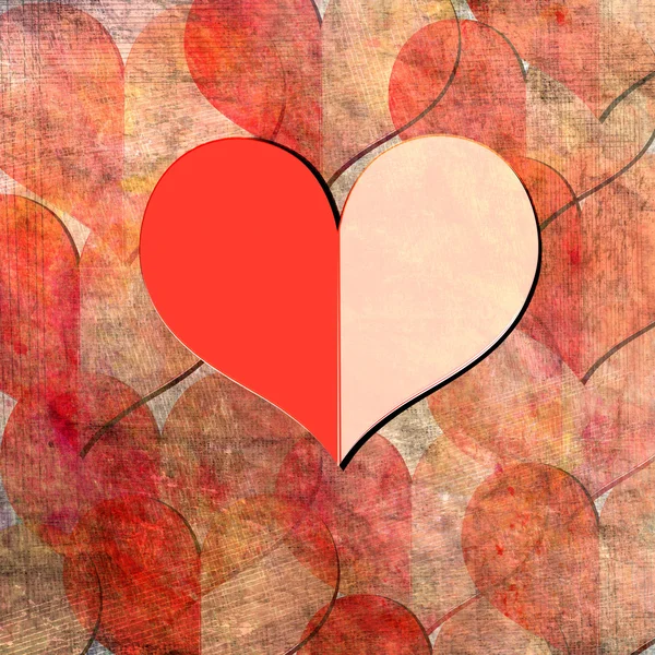 Background from hearts — Stock Photo, Image