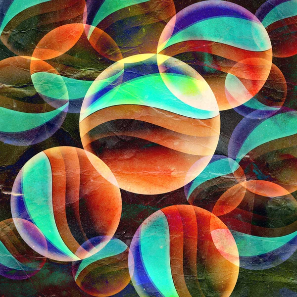 Abstrakter Hintergrund aus transparenten Kreisen — Stockfoto