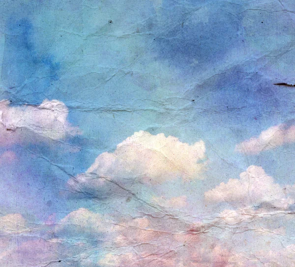Gjorde gamla himlen med moln — Stockfoto