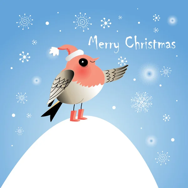 Christmas bird — Stock Vector