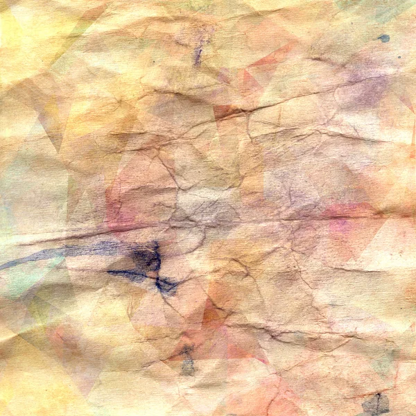 Crumpled watercolor paper — Stock Photo, Image