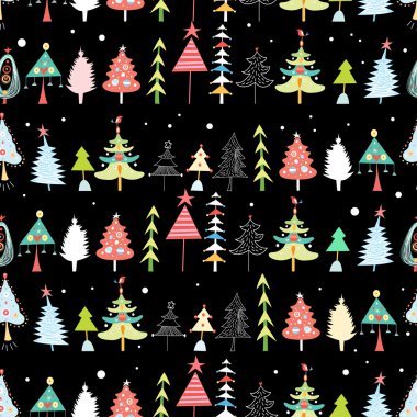 Christmas doku ile Noel ağaçları