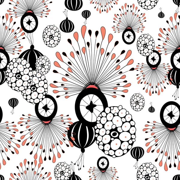 Motif floral abstrait — Image vectorielle