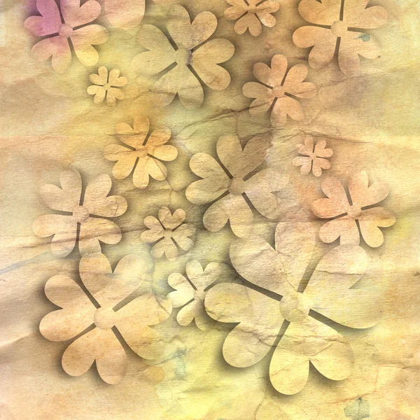 Mönster av papper blommor — Stockfoto