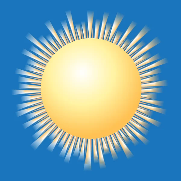 Bright sun — Stock Vector