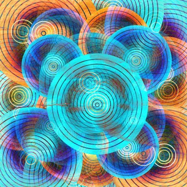 Geometrik soyut suluboya arkaplanı