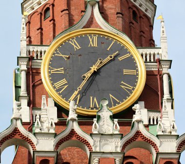 Moskova kremlin Merkez Kule üzerinde saat