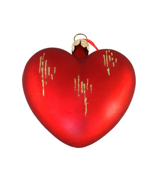 Kırmızı kalp dekorasyon — Stok fotoğraf