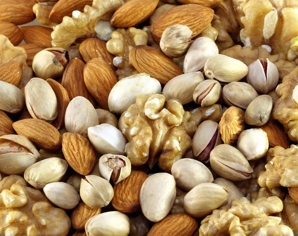 Different nuts background — Stock Photo, Image