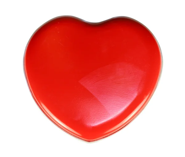 Červené srdce box — Stock fotografie
