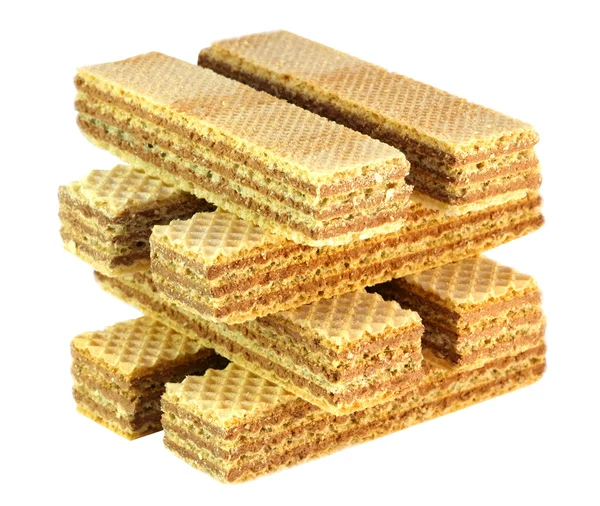 Waffles on a white background — Stock Photo, Image