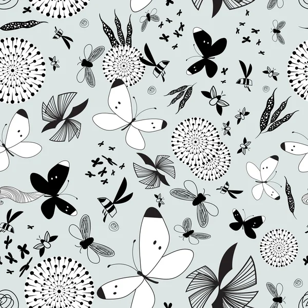 Mariposas patrón y polillas — Archivo Imágenes Vectoriales