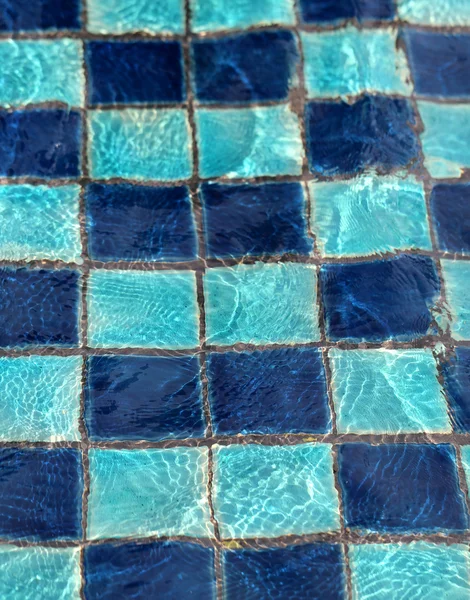 Blauwe zwembad — Stockfoto