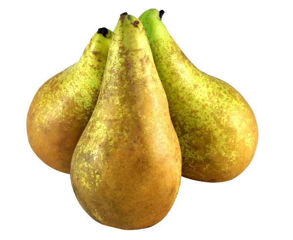Three delicious pears — Stock Photo, Image