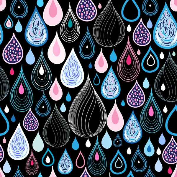 Modèle de gouttes de pluie — Image vectorielle