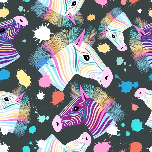 Colorful zebra pattern — Stock Vector
