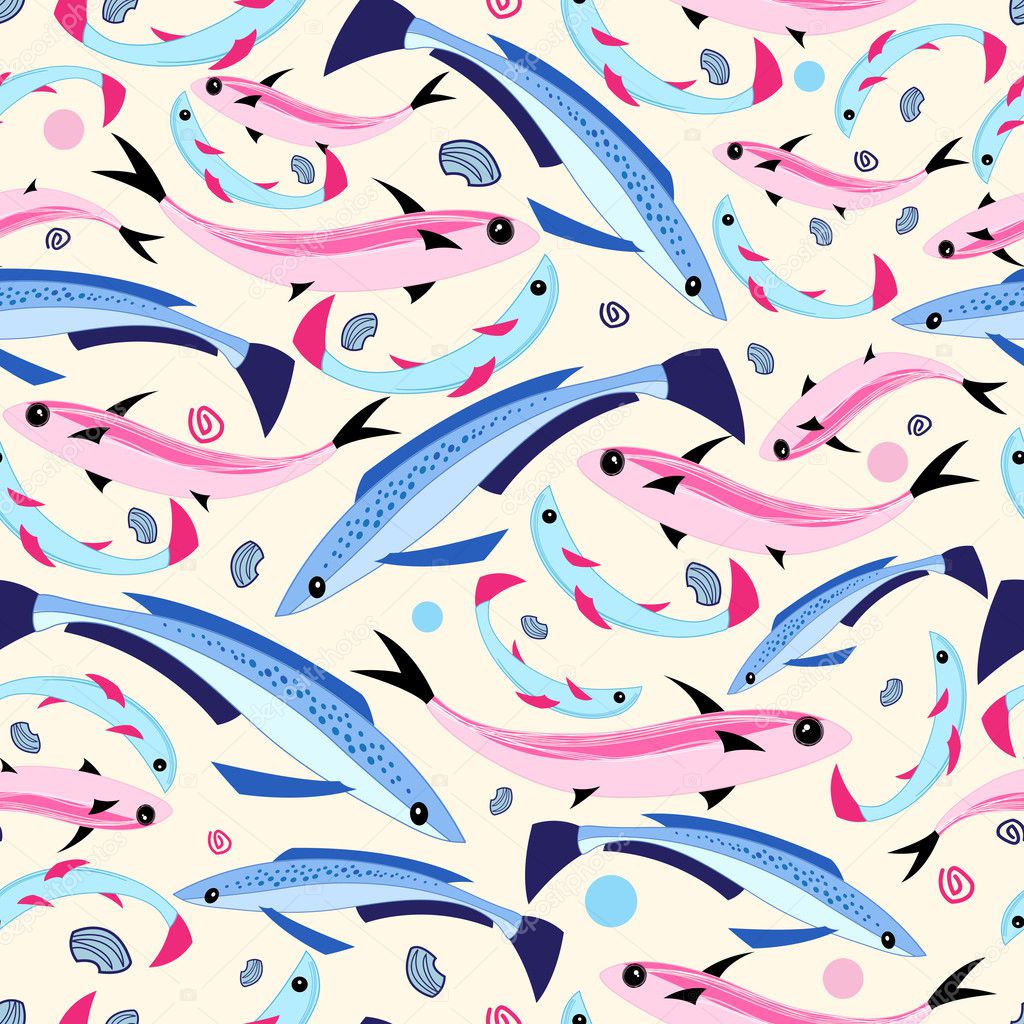 marine fish pattern 