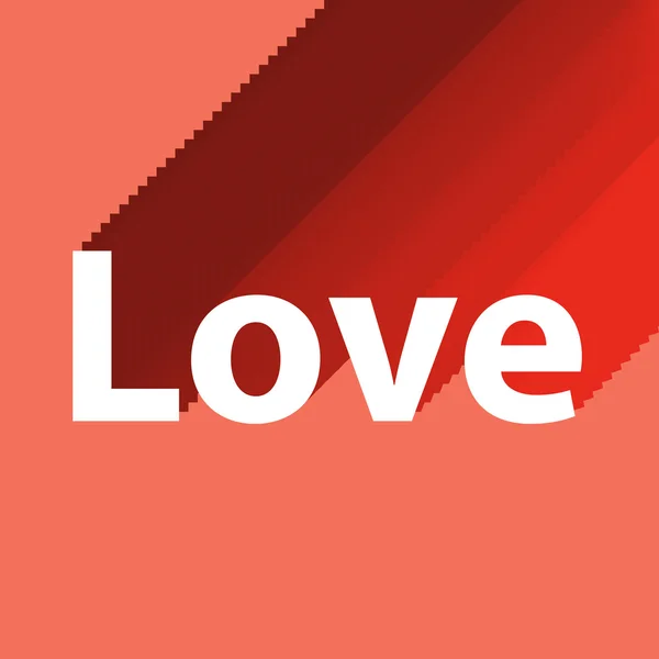 Slovo láska — Stockový vektor