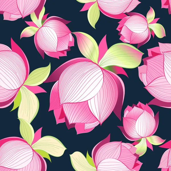 Patrón floral — Vector de stock