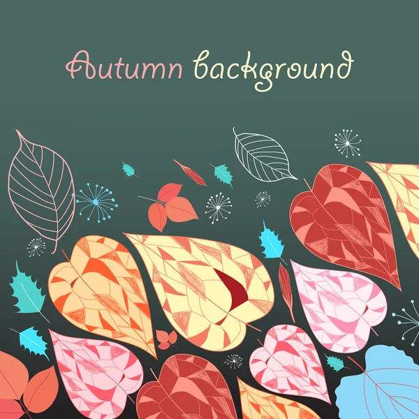 Autumn background — Stock Vector