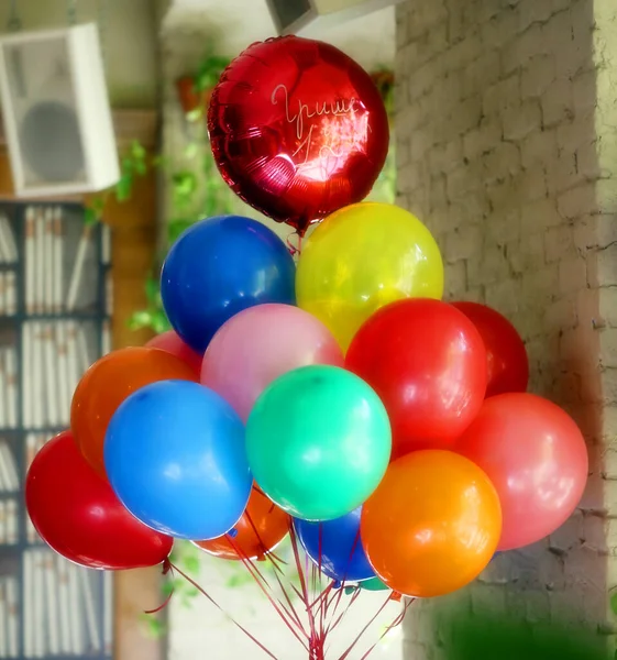 Photos Festive Wonderful Bright Birthday Balls — Fotografia de Stock