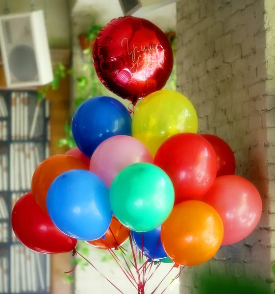 Фотографії Святкових Чудових Яскравих Кульок День Народження — стокове фото