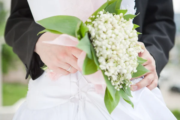 Esküvői virágcsokor Stock Fotó